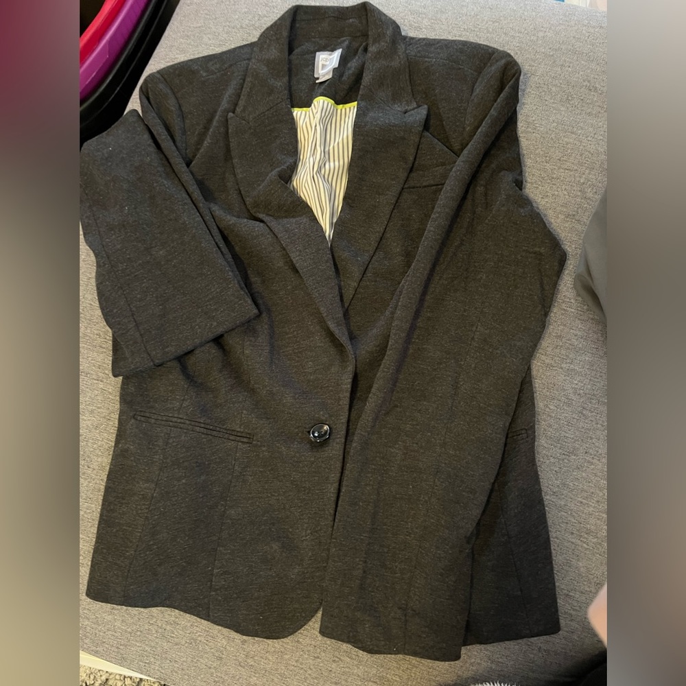 Dark‎ gray blazer size large